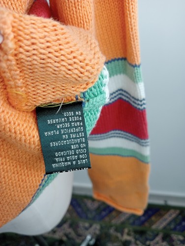 Ralph Lauren Suéter Hombre Tg. M Casual Vintage Algodón - Imagen 9 de 10