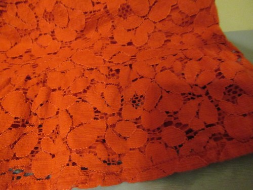 P7(1) Girls Red Size 5 Gap Long Sleeve Sheer Dress All over Lace Fully Lined - Picture 3 of 6