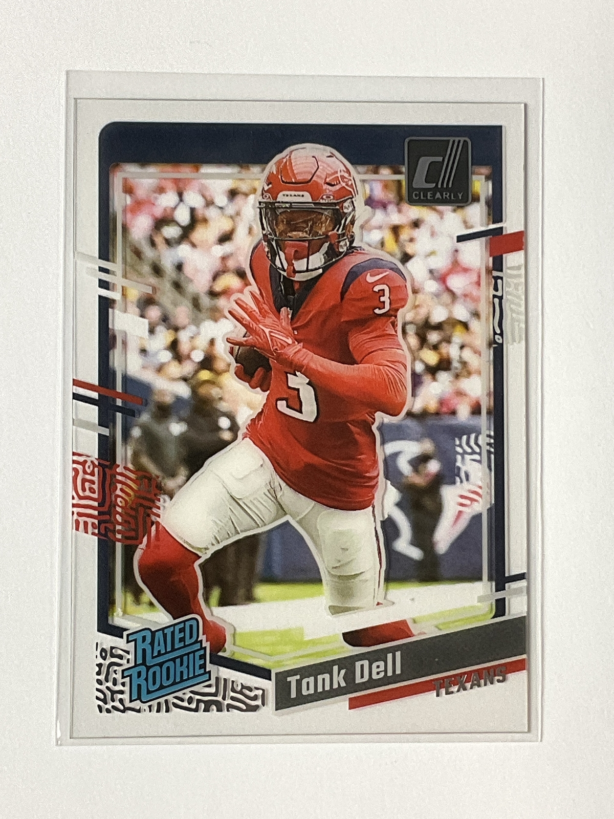 2023 Clearly Donruss #85 Tank Dell Houston Texans Rated Rookie!
