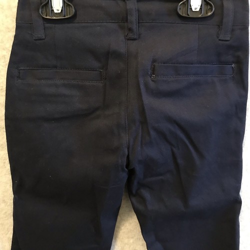 NWT Authentic Galaxy School Uniform Navy Blue Capris Flat Front Size 4 Girls - Picture 6 of 7