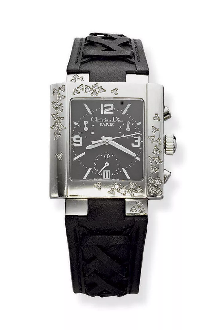 Montre bracelet chronographe Christian Dior Riva diamant D81 101 NOTC2