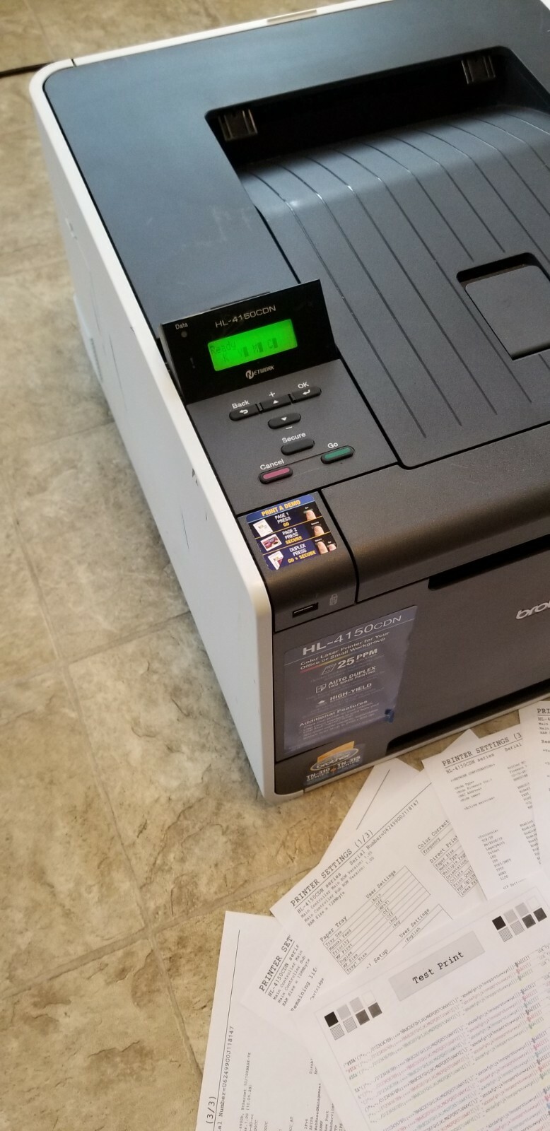 Brother Hl4150CDN Workgroup Laser Printer 12502624998 eBay