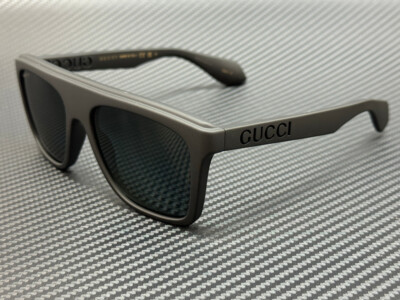 GUCCI GG1570S 006 Matte Black Grey Polarized Men's 57 mm