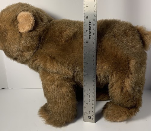 Rare Vintage 1989 TY Classic 16” Plush Sable Bear Beanie Babies Small ty Tush - Picture 5 of 7