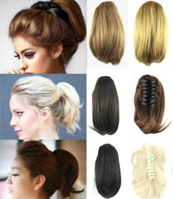 WIG ME UP Zopf-Haarteil Mit Butterfly-Klammer – Blond Gewellt, Kunsthaar-Pferdeschwanz