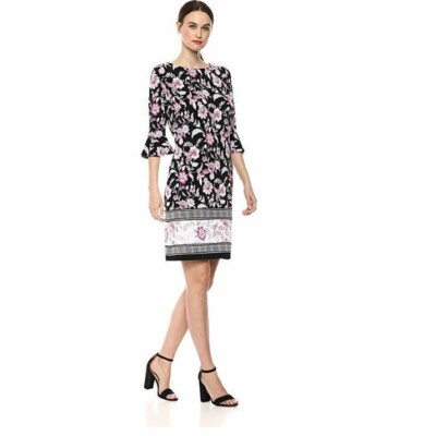 floral knee length dress Designer Mart main image 1