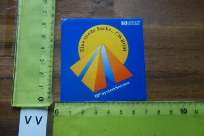 Alter Aufkleber Büro Computer Software Internet CD-ROM HEWLETT PACKARD