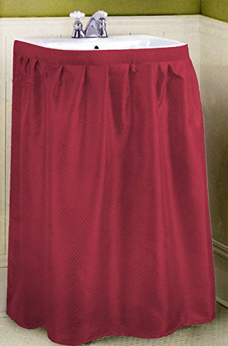 FABRIC SINK SKIRT, DOBBY DOT DESIGN, SELF STICK - Picture 11 of 22