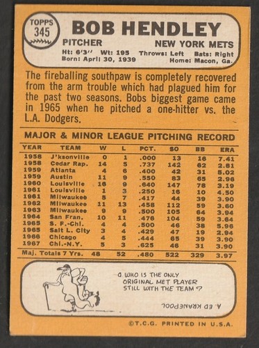 1968 Topps Baseball Cards Scegli una carta a scelta 295-660 EX X-MT 1/25 Set Break - Foto 95 di 490