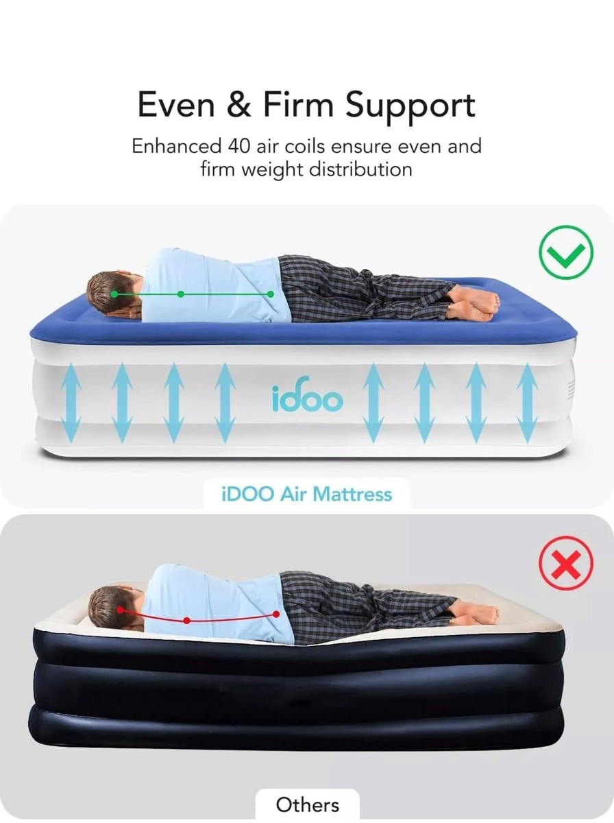 iDOO R-M002 Air Bed Inflatable Mattress Built-in Electric