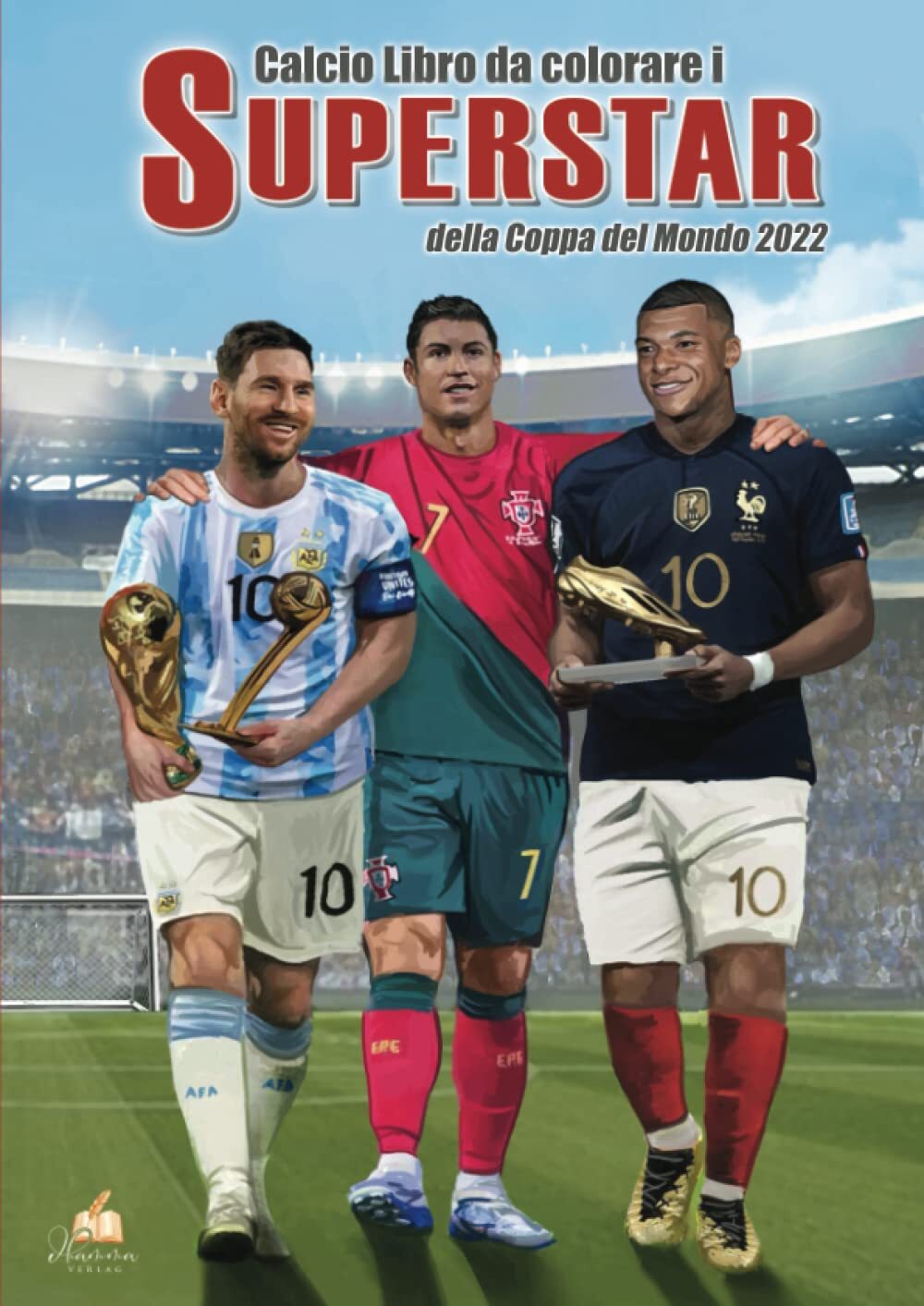 9783986570484 Calcio Libro da colorare i Superstar della Coppa d...le in azione.