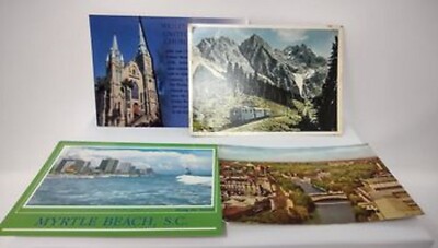 Postcards 2 From Germany 2 From USA Total Of 4 Postcards Assortment Unposted