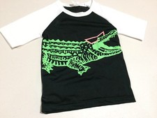NWT Gymboree Boys Rash Guard Top Shirt Crocodile 3T, UPF 50