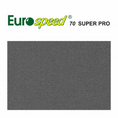 Pool Billard Tuch Billardtuch EUROSPEED SUPER PRO 70 Tournament Grau - 7,8,9 Ft