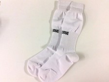 Soccer Sock, White, Small, Shoe size 3-5    E84-Gsk 