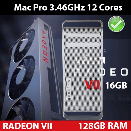 2012 Mac Pro | 3,46 GHz 12-Core | 128GB | 1TB NVMe | Radeon VII 16GB HBM2
