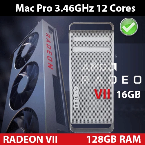 2012 Mac Pro  | 3.46GHz 12-Core | 128GB | 1TB SSD |  Radeon VII 16GB HBM2 - Image 2 of 4