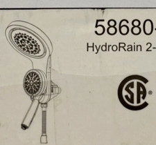 Delta 58680 Universal Showering Round 1.75 GPM Multi Function - Lumicoat Chrome
