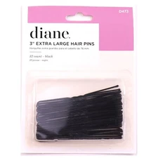Diane 3" Black Hair Pins 32 Count – Strong, Durable Bobby Pins for Styling