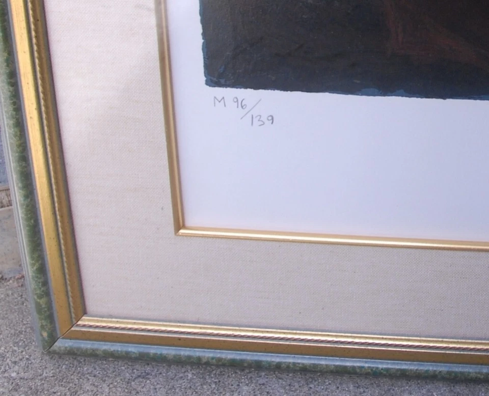 Serigrafía firmada y numerada por autorretrato de Anthony Quinn Zorba M96/139 + extras Foto 4 de 4