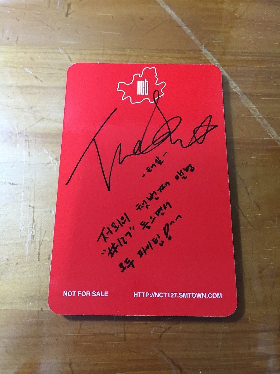 NCT127 1st Mini Album NCT #127 Fire Truck Taeil Photo Card Type-A