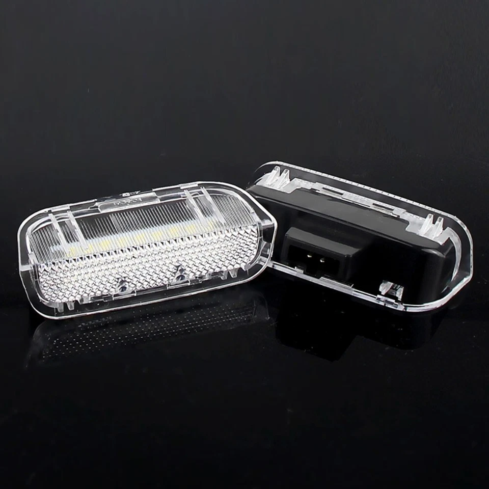 2x Luces LED blancas de cortesía para puerta lateral para Volkswagen Polo 2005-2015 Foto 2 de 4