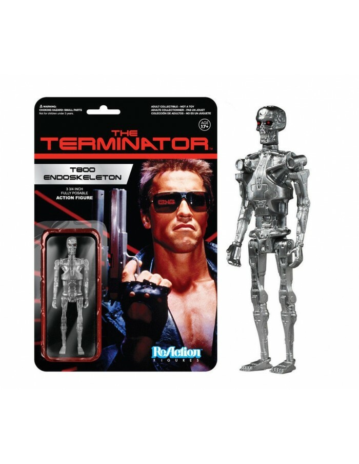 FUNKO REACTION TERMINATOR T800 ENDOSKELETON VINTAGE RETRO FIGURE NEW! T 1000