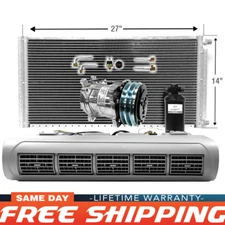 AC Kit EVU110 Universal Evaporator Underdash Unit Compressor & Condenser 14 x 27