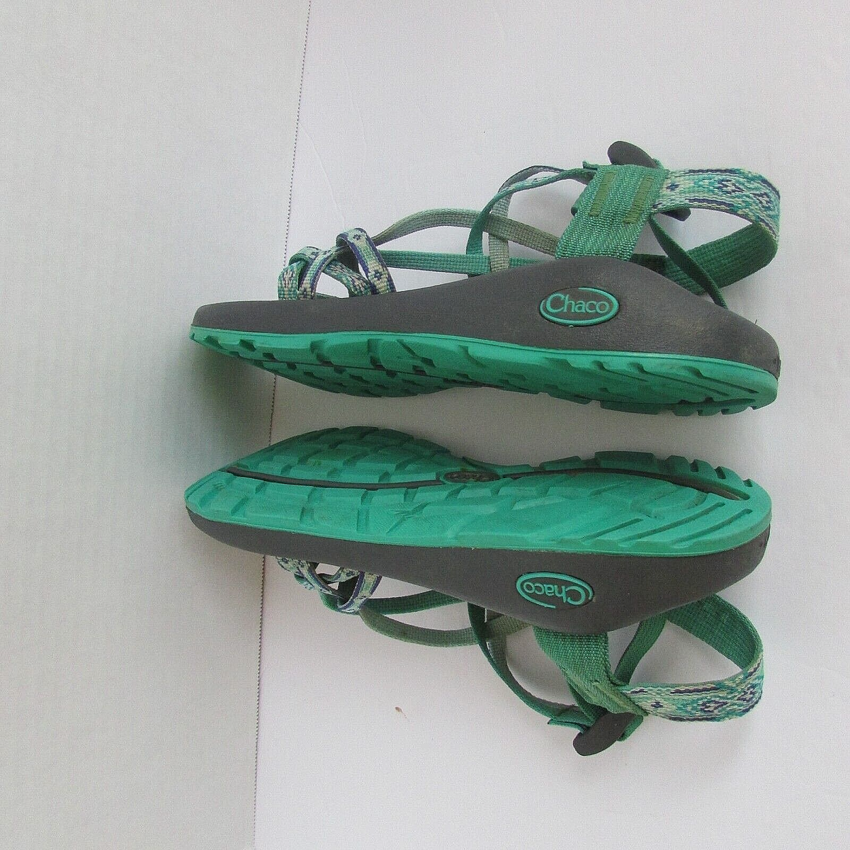 Chaco ZX2 classic double strap comfort toe loop sandals green