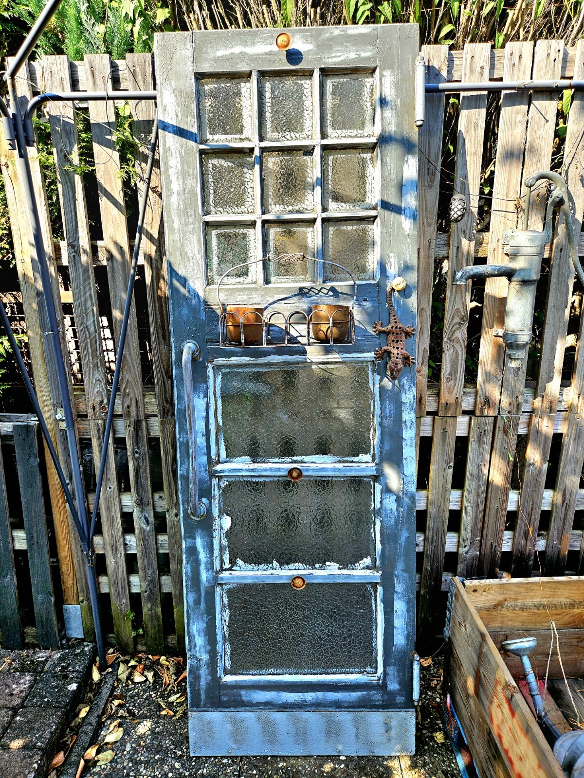 Alte Tür 217x72 Alte Restaurant Gastronomie Schwingtür Upcycling 235€ Garderobe