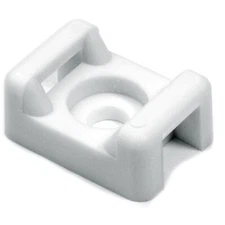 Pkg 100 Cable Zip Tie Mount HellermannTyton CTM210C2 Saddle Type using 1 Screw 