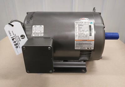 Baldor EHM3313T, 10HP AC Motor, 3 Ph, 1770 RPM,  230/460 Volt, 215T, OPSB