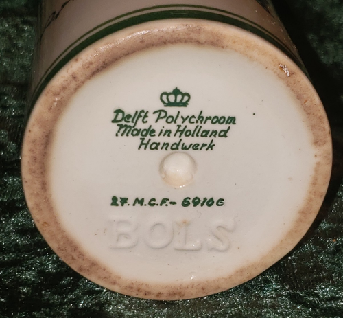 Vintage Delft Polychrome Bottles Decanters Ceramic Floral BOLS Made in Holland 2 - Picture 8 of 8