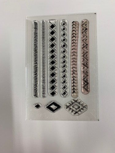 Stampin Up Bohemian Borders Retired Photopolymer Stamp Set Of 9 - Picture 3 of 3