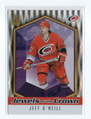 2001-02 Pacific Crown Royale Jewels of the Jeff O'Neill #5 CAROLINA HURRICANES