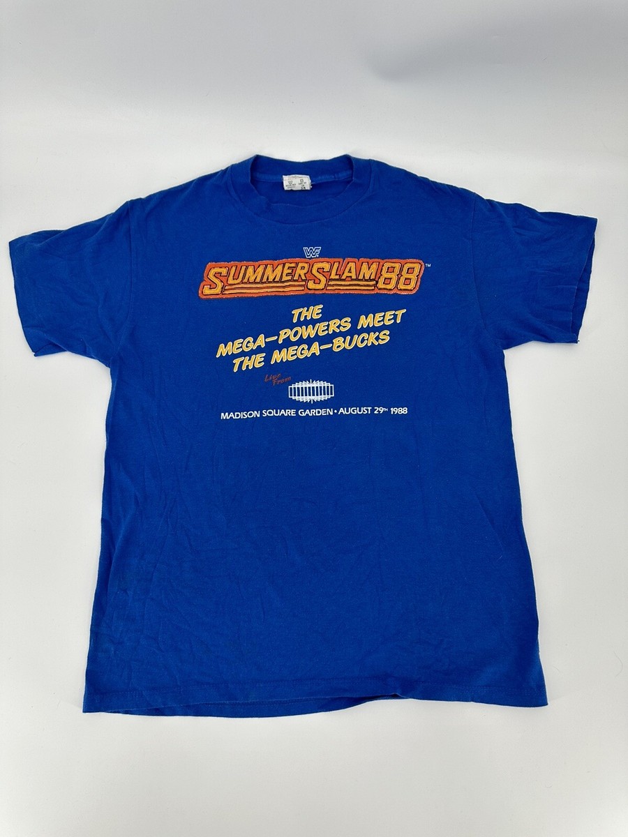 Vintage WWF Summer Slam 1988 Wrestling Promo Shirt Size Large WWE