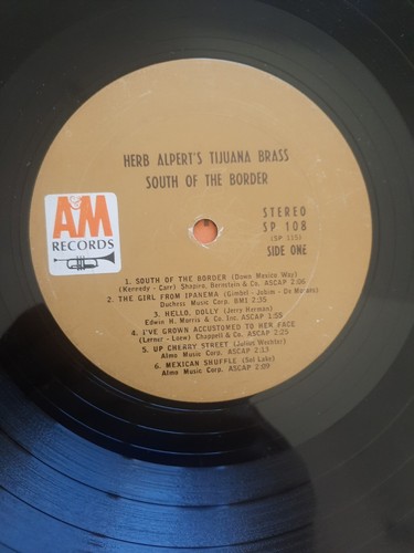 Herb Alpert The Tijuana Brass South Of The Border Record 12" Vinyl LP A&M SP 108 - Picture 5 of 7