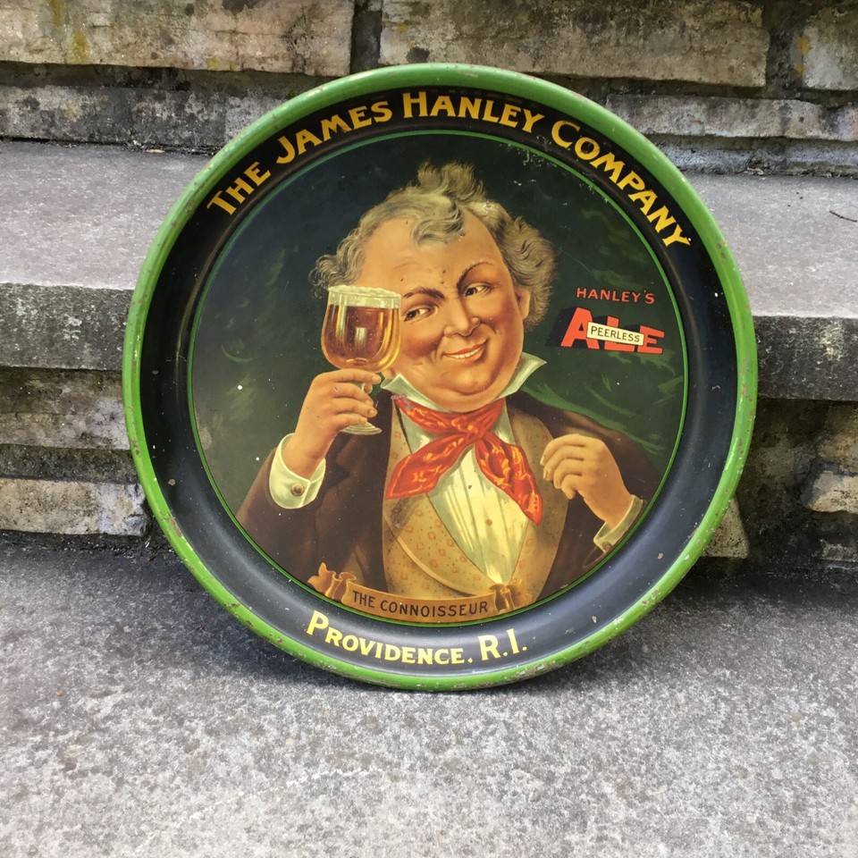 Vintage Rare Hanley’s Peerless Ale Brewing Beer Serving Tray Large