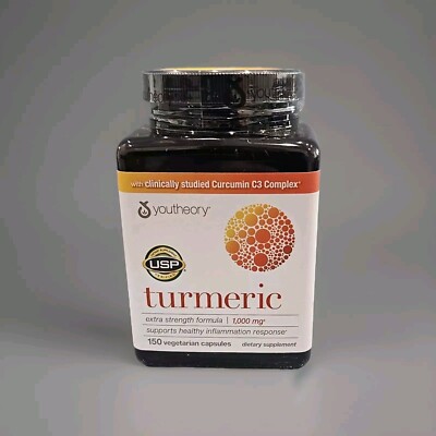 Youtheory Turmeric Extra Strength Capsules 150 Ct Each EXP 11/26