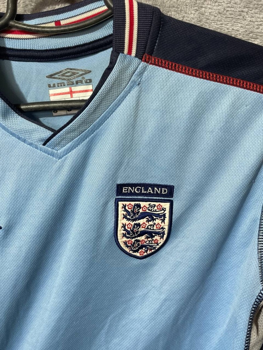 アンブロ　2004イングランド代表レプリカＧＫシャツ　サックス　US Lサイズ England Goalkeeper football shirt 2004/2006 Jersey L Umbro