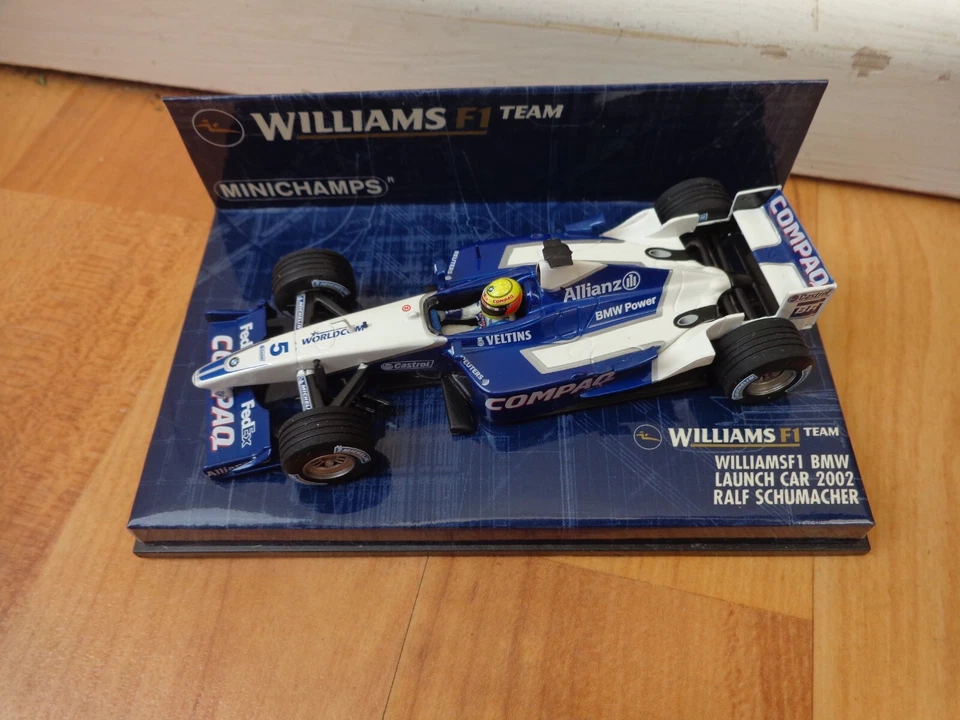MINICHAMPS 1/43 Williams BMW 2002 Launch Auto Schumacher F1 Auto - Immagine 2 di 2