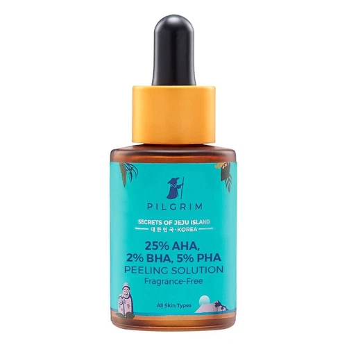 Pilgrim 25% AHA + 2% BHA + 5% PHA Peeling Solution For All Skin Types 30ml