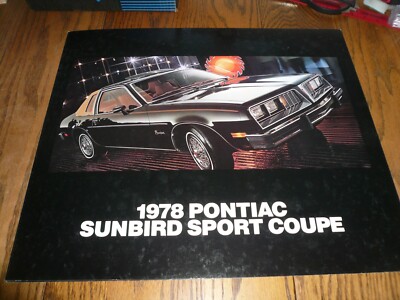1978 Pontiac Sunbird Sport Coupe Dealer Showroom Sales Presentation - Poster