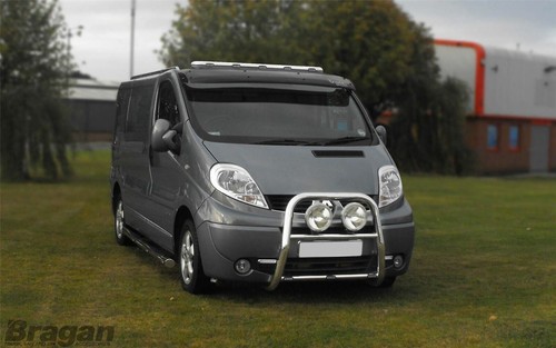 Roof Bar A + LEDs To Fit Nissan NV400 2010+ Van Flat Stainless Steel Accessories - Picture 5 of 7