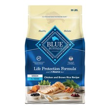 Blue Buffalo Life Protection Senior 7 Dog Food - Chicken  Brown Rice - 30 lb