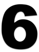 8 Inch Large House Numbers, Black Modern Home Address Signage for Outside, Wi...
