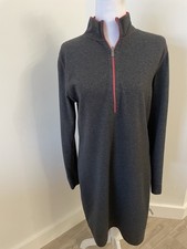 TOMMY BAHAMAS - Size M - Reversible Dress Brick Red-Gray Quarter Zip Sweatshirt