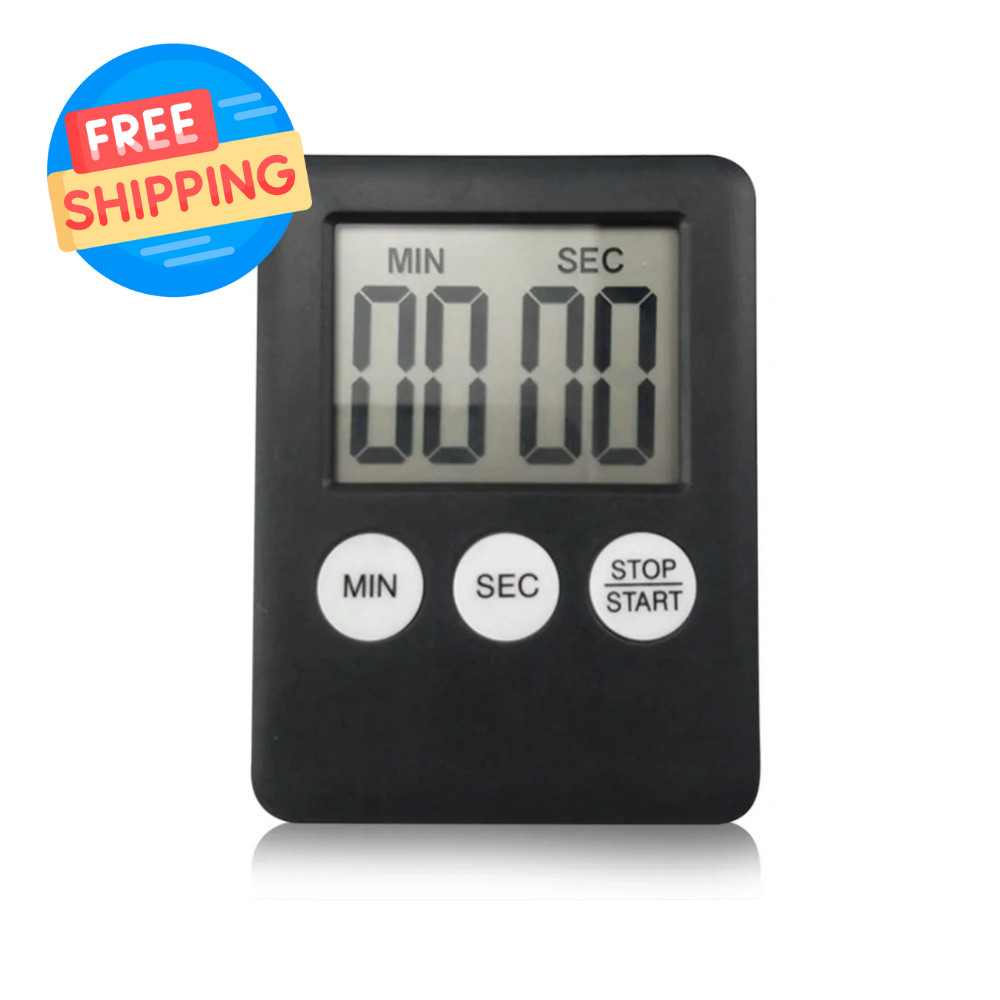 Digital Kitchen Timer LCD Display Multi-Function Electronic Stopwatch for Cookin