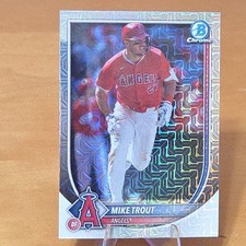 Mike Trout 2025 Bowman Chrome Mega Box Mojo Refractor #1