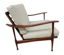 Mid-Century Modern Walnut Lounge Chair - NEW UPHOLSTERY!